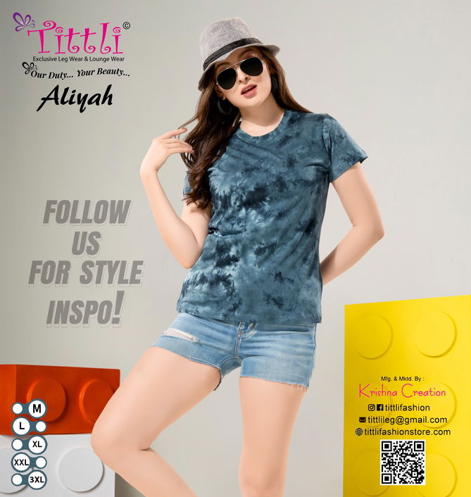 Aliyah Tie And Dye Ladies T Shirts Wholesale Shop In Surat